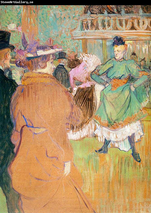  Henri  Toulouse-Lautrec The Beginning of the Quadrille at the Moulin Rouge